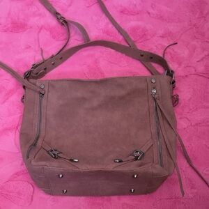 Wrangler Suede Crossbody Shoulder Bag